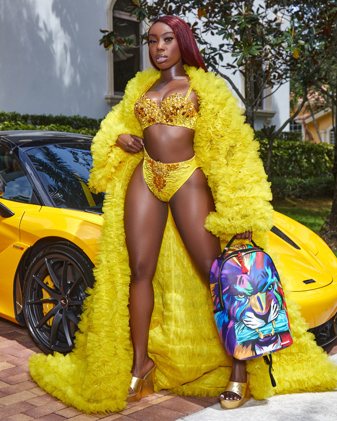 HEAR MY ROAR A.i.6 SANDFLOWER COLLAB BACKPACK (DLXV)