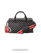 GREY CHECKERED SHARKS IN PARIS MINI DUFFLE