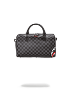 GREY CHECKERED SHARKS IN PARIS MINI DUFFLE
