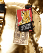 GOLD RUSH MONEYBEAR TEDDYBEAR BACKPACK