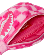 FURZILLA SHARK (PINK CHECK) SAVVY CROSSBODY