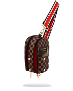 EXTERIOR GOLD ZIP POCKET SHARKS IN PARIS BACKPACK SLING