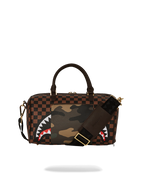 EXTERIOR GOLD ZIP POCKET SHARKS IN PARIS MINI DUFFLE