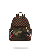 EXTERIOR GOLD ZIP POCKET SHARKS IN PARIS SAVAGE BACKPACK