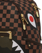 EXTERIOR GOLD ZIP POCKET SHARKS IN PARIS SAVAGE BACKPACK