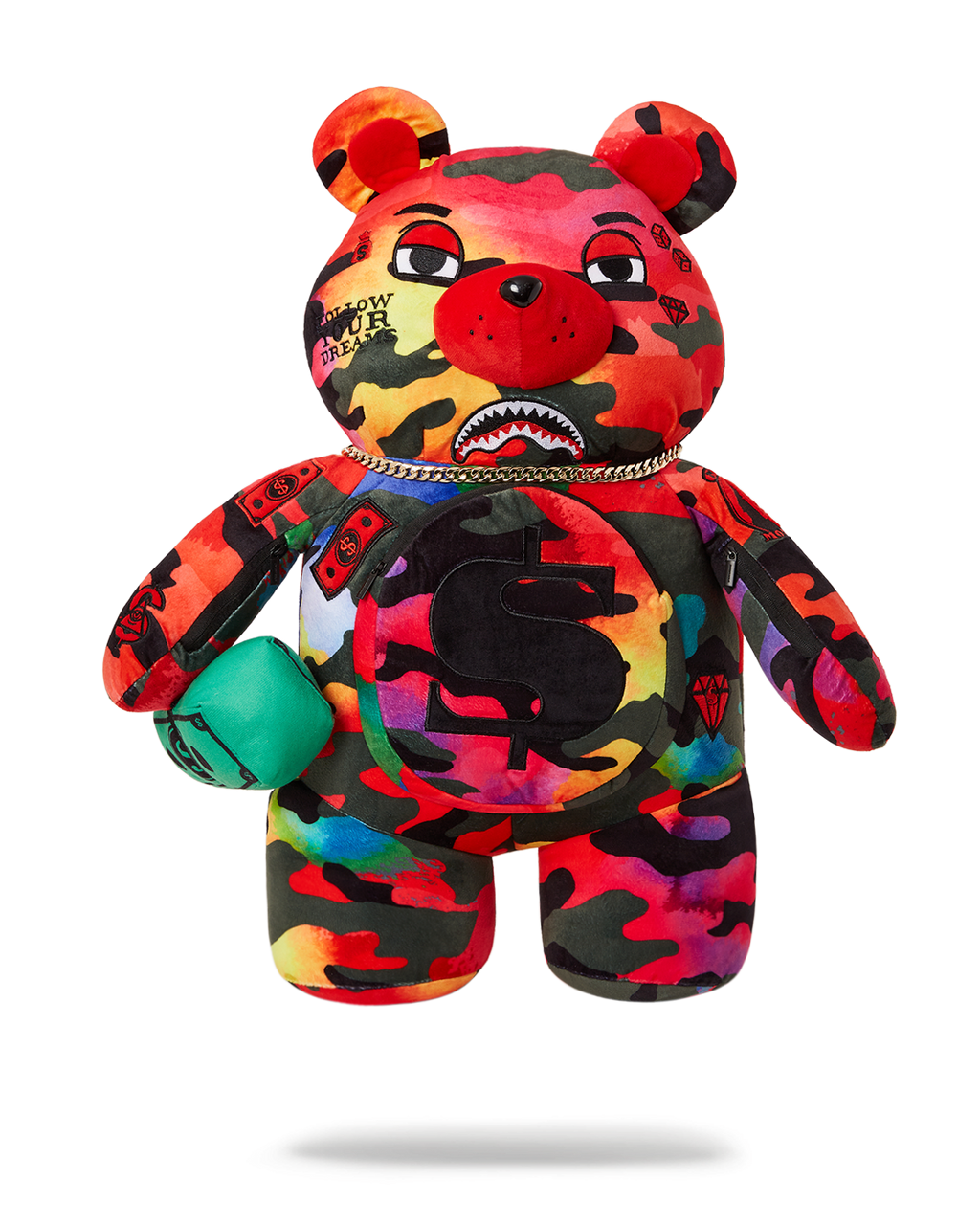 CAMOBURST MONEYBEAR TEDDYBEAR BACKPACK