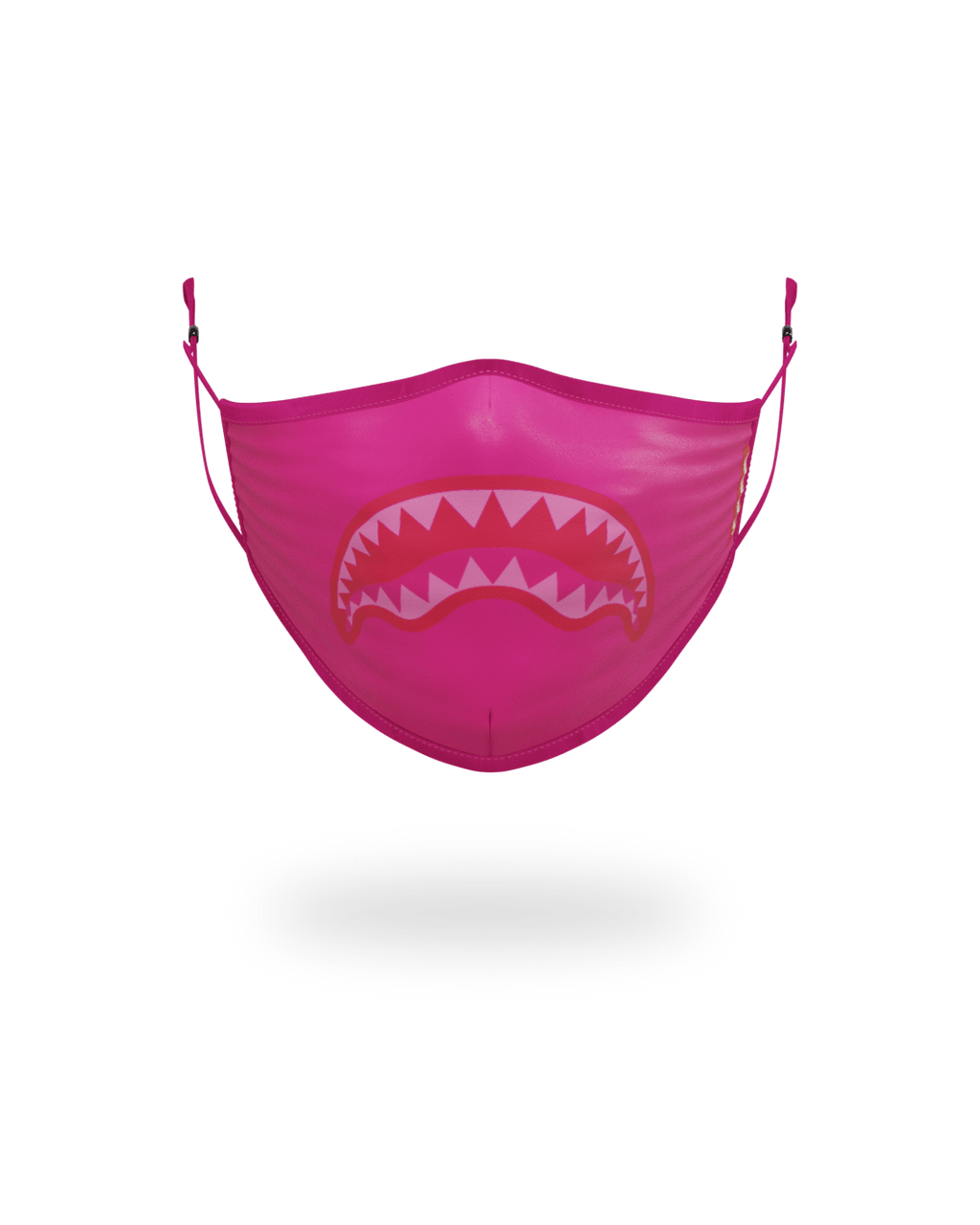 ADULT PINK SHARK FORM-FITTING FACE MASK