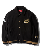 A.I.9 AFRICAN INTELLIGENCE GUILDED LEOPARD - SANDFLOWER COLLAB VARSITY JACKET