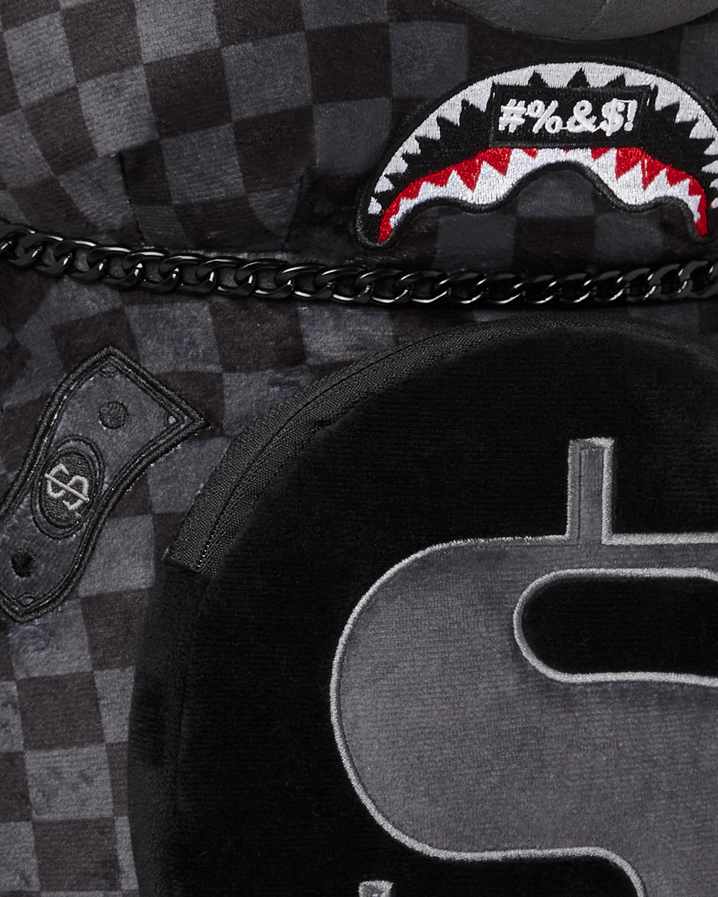 'WHAT THE BEEP' SHARK MONEYBEAR TEDDYBEAR BACKPACK