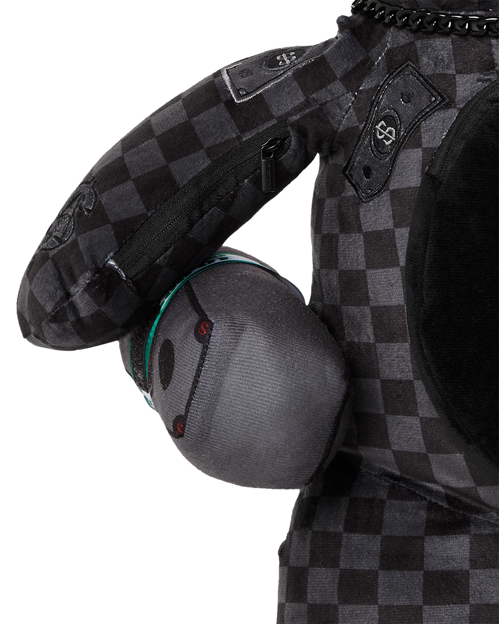 'WHAT THE BEEP' SHARK MONEYBEAR TEDDYBEAR BACKPACK